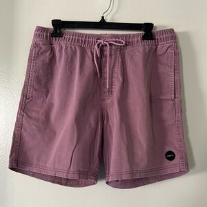RVCA beach surf skater board shorts Size M vintage purple color